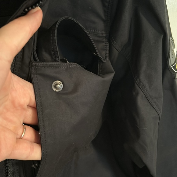 Eddie Bauer black travel raincoat jacket black medium - Picture 4 of 16